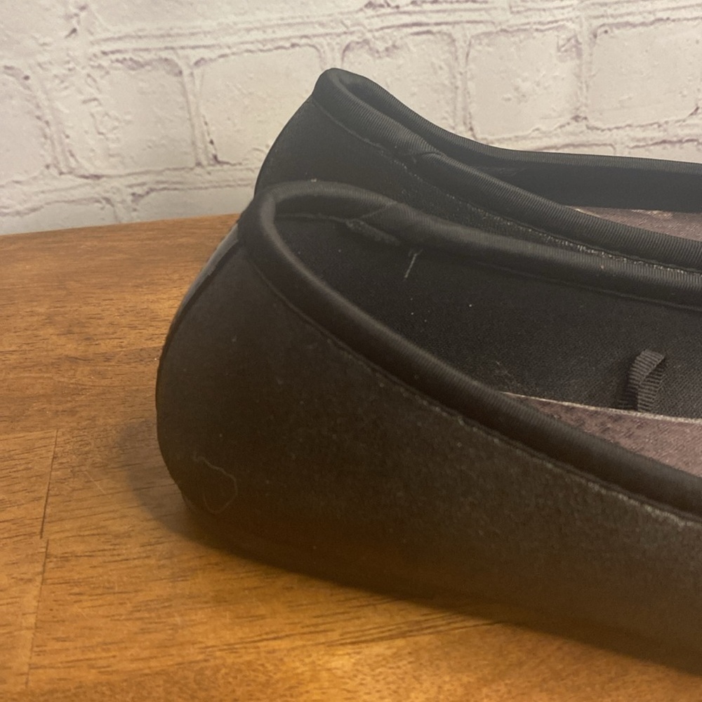 Skechers Black Ballet Flats Comfy Slip On Round Toe Fabric Shoes Size 10 - Picture 3 of 13